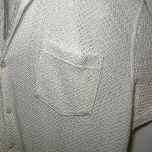 Goodfellow & Co. XXL White Camp Shirt - Picture 2 of 4